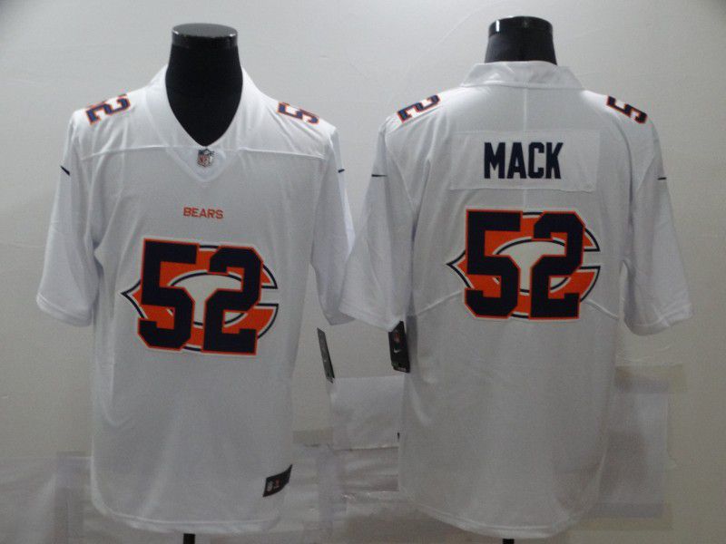 Men Chicago Bears #52 Mack White shadow 2020 NFL Nike Jerseys